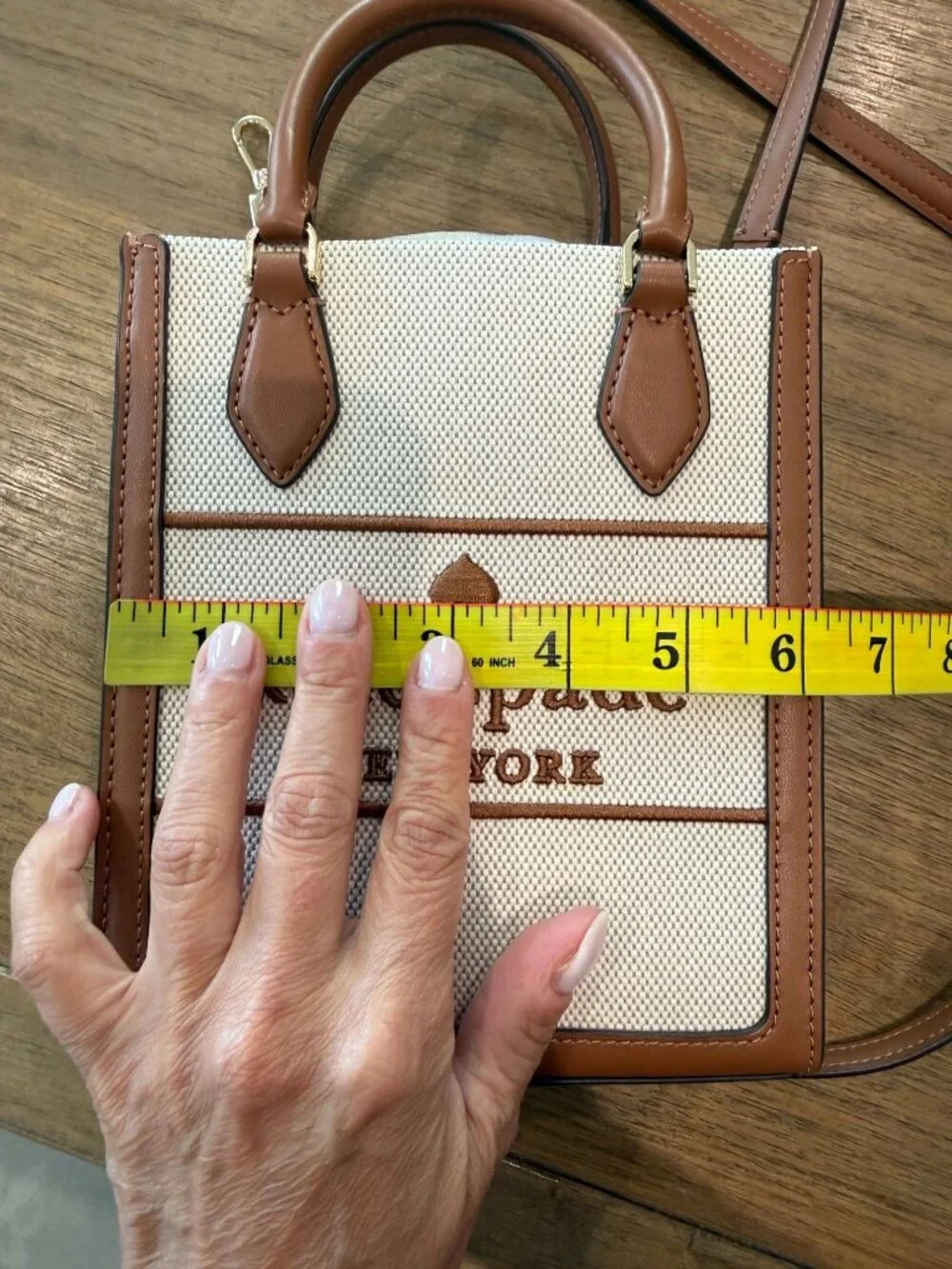 NWT Kate Spade Ellie Mini Canvas Tote Crossbody Bag